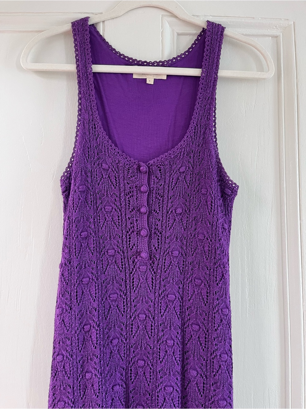 Sézane Salma Purple Knit Midi Dress - size Small - Picture 8 of 9
